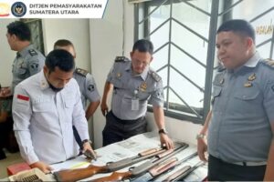 Pengecekan Sarana Pengamanan dan Warga Binaan di Rutan Kelas I Medan Berjalan Lancar