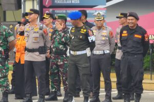 Denpom I/5 Ikut Apel Gelar Pasukan Operasi Ketupat Toba 2025 di Medan