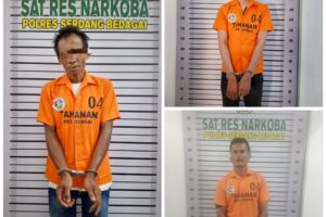 Satnarkoba Polres Sergai Amankan Tiga Orang Tersangka Narkoba